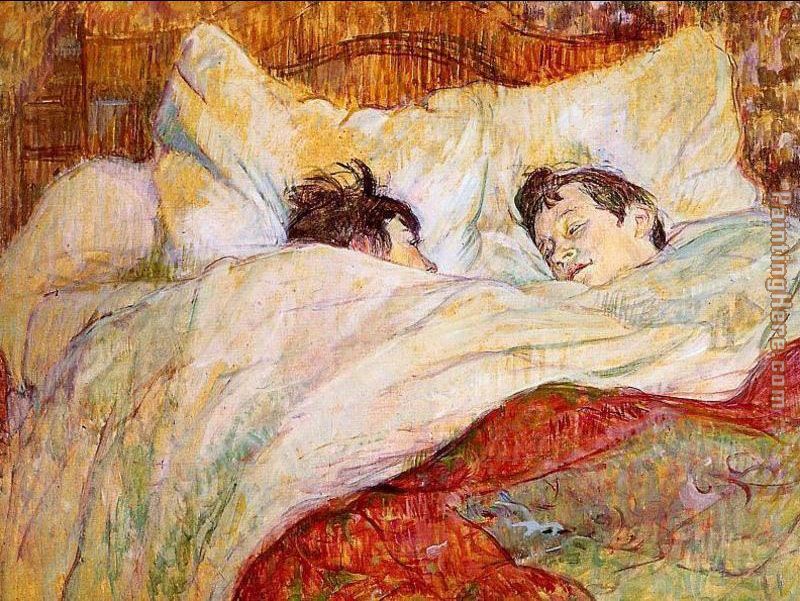 In Bed painting - Edgar Degas In Bed art painting